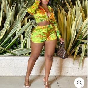Floral Vacay Short Set